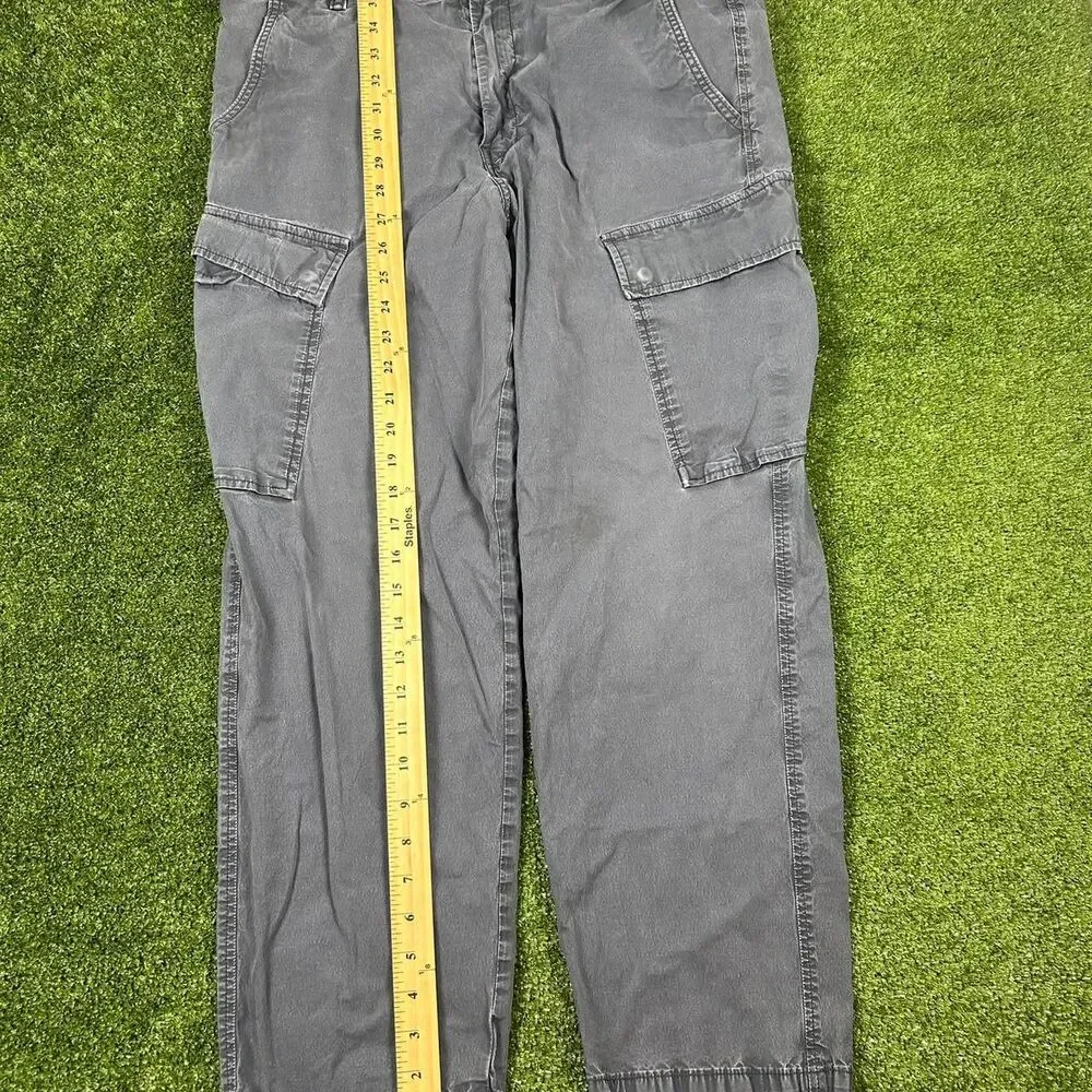 Levi-s Men's Grey and Black Trousers